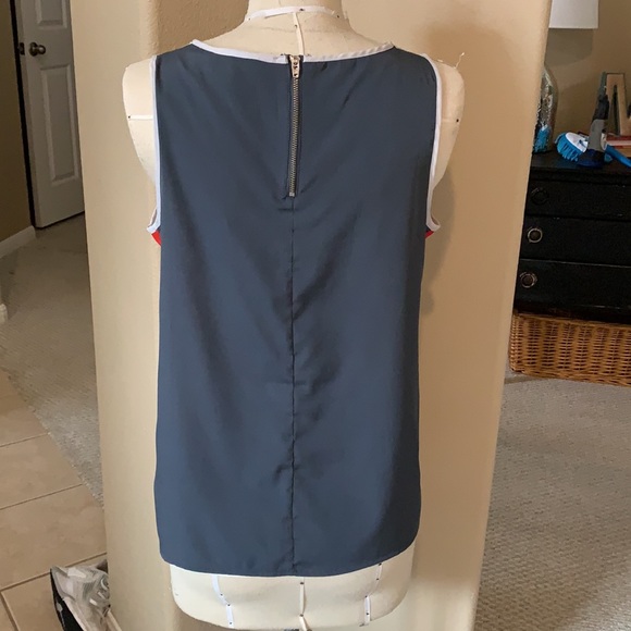 NWOT Tank with back zipper detail - Picture 3 of 4